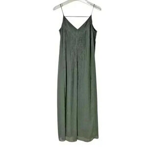 Club Monaco Women's Sage Strappy Pleated Maxi SIZE-6
